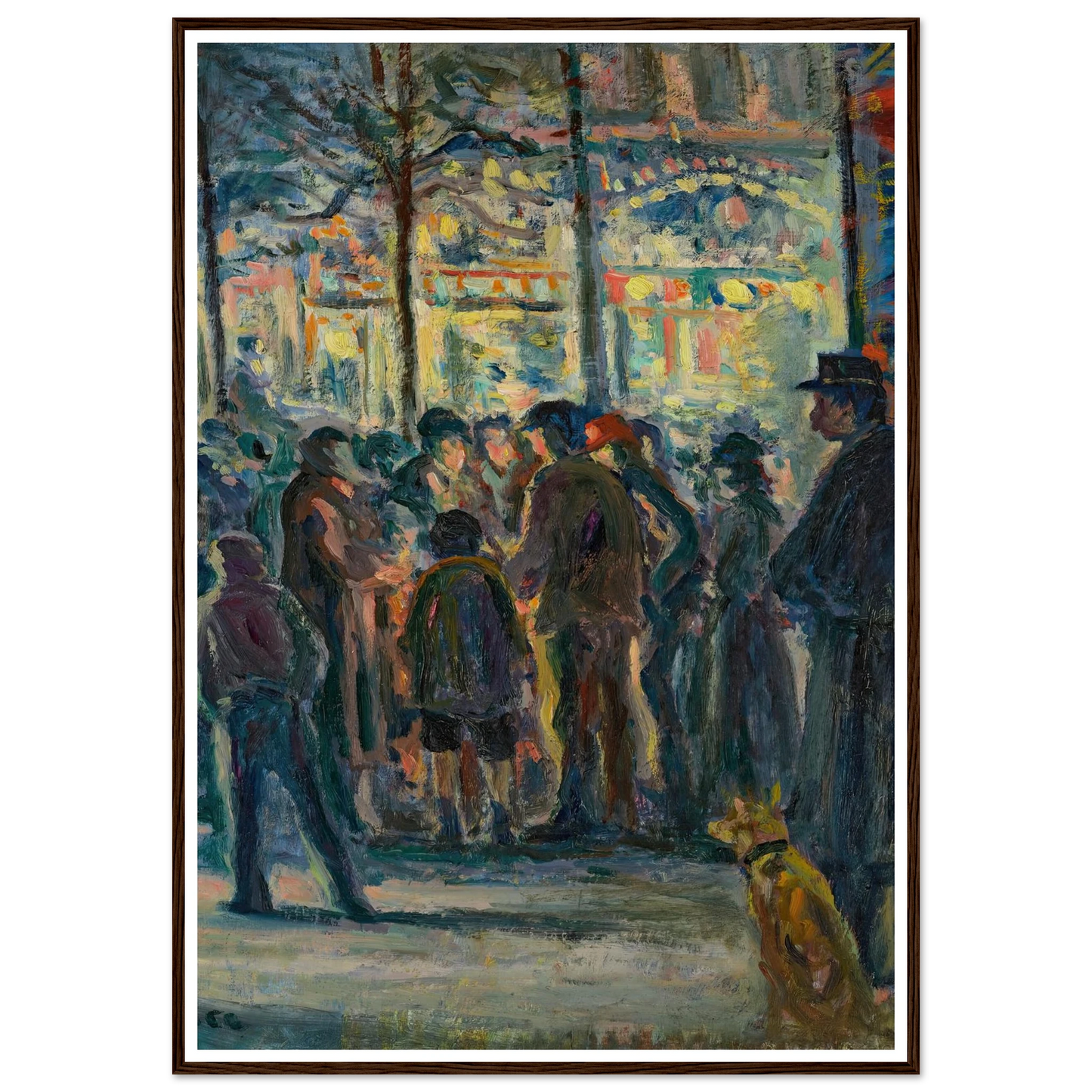 Scène de rue en hiver (circa 1915) Art Print | Maximilien Luce-Quipham Collections