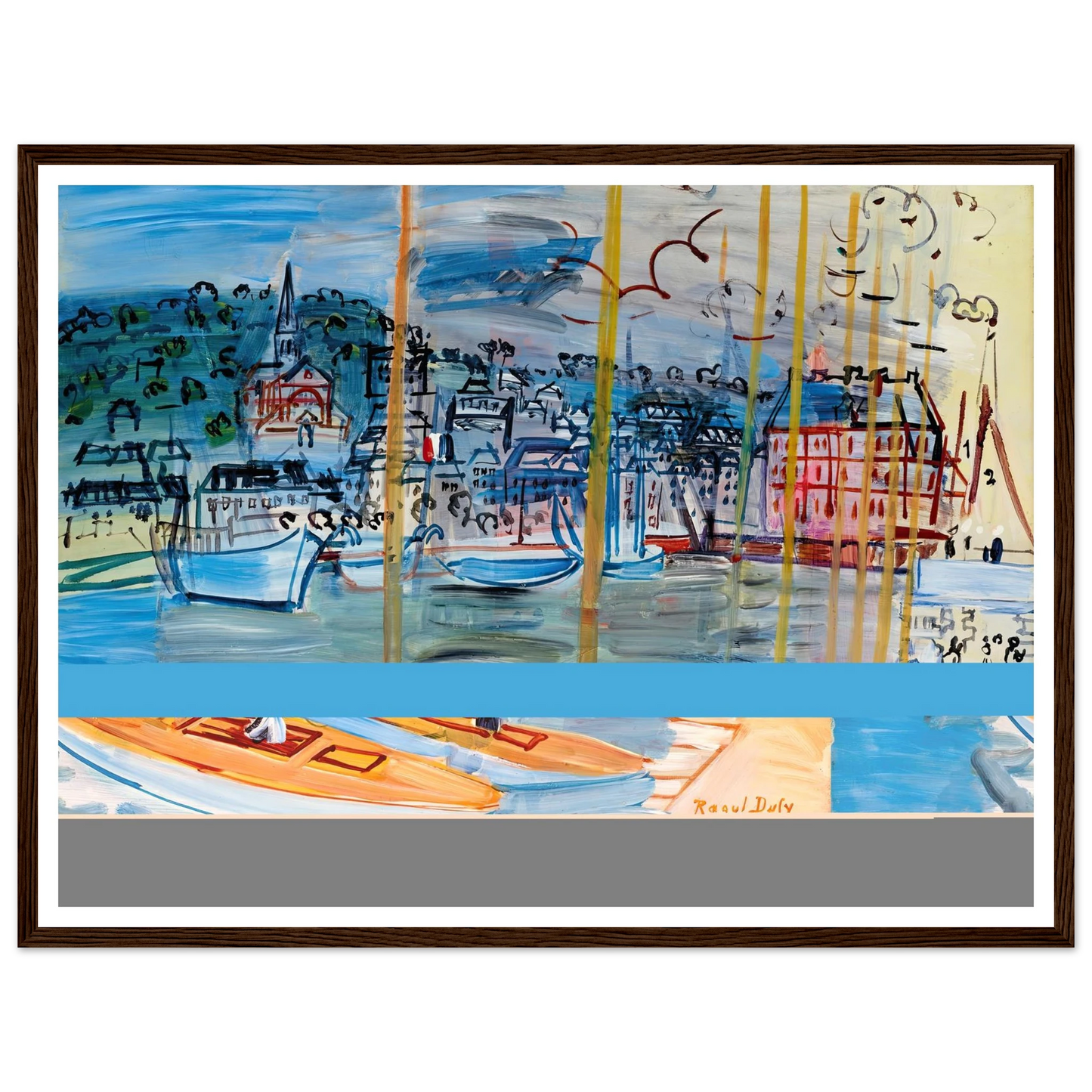 Le bassin de Deauville (1938) Art Print | Raoul Dufy-Quipham Collections