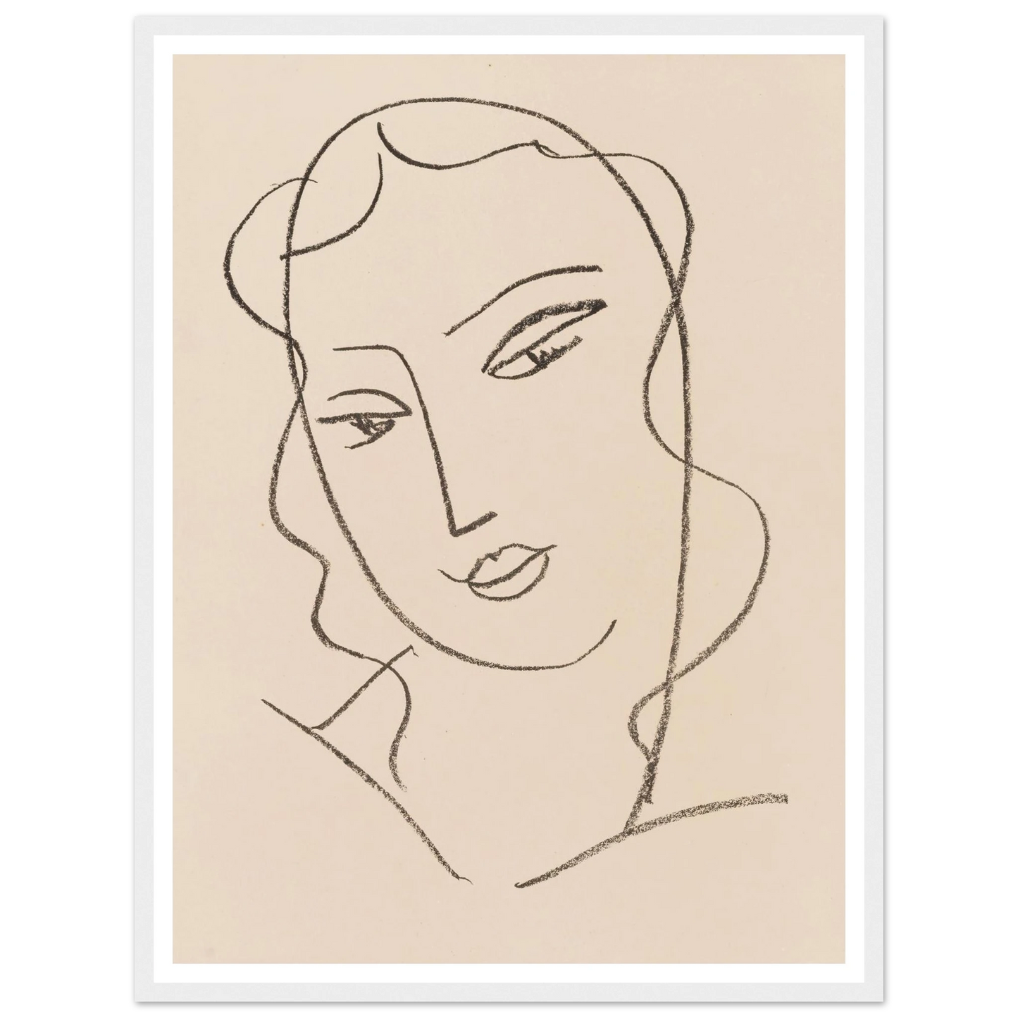 Tête voilée (1950-1951) Art Print | Henri Matisse-Quipham Collections