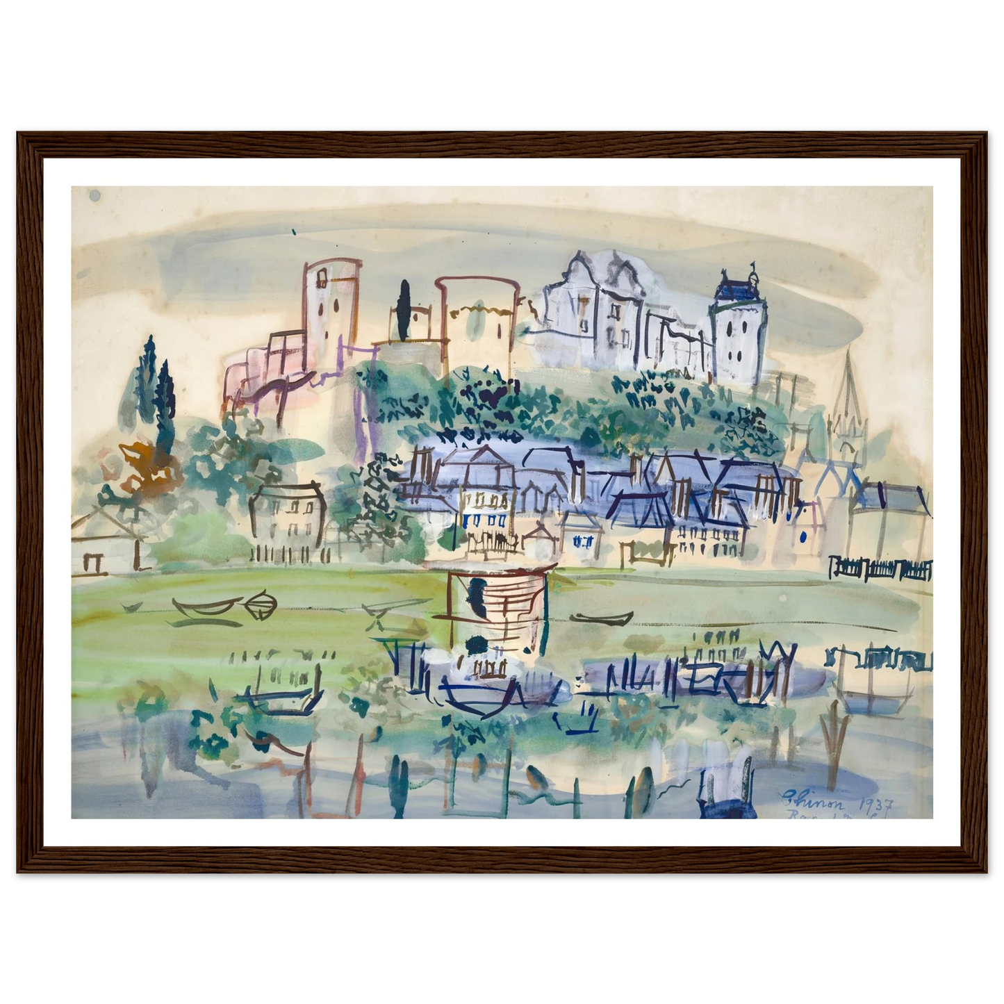 Chinon (1937) Art Print | Raoul Dufy-Quipham Collections