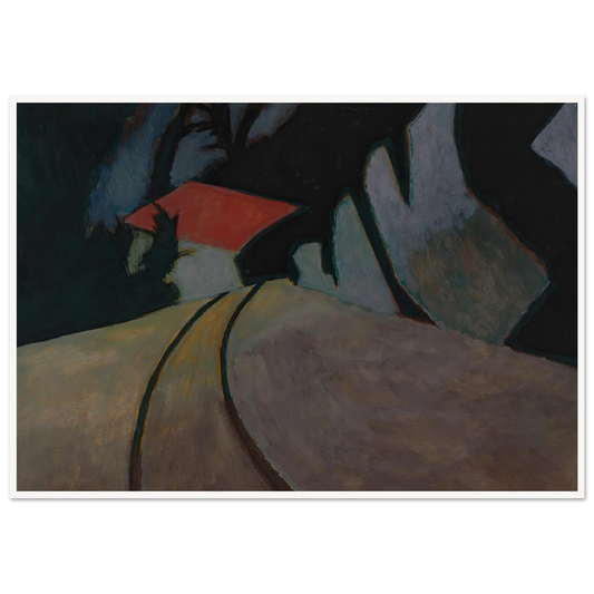 Landschap met rode dak (1926) Art Print | Leon Spilliaert-Quipham Collections