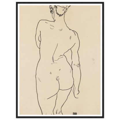 Weiblicher Rückenakt (1998) Art Print | Egon Schiele-Quipham Collections