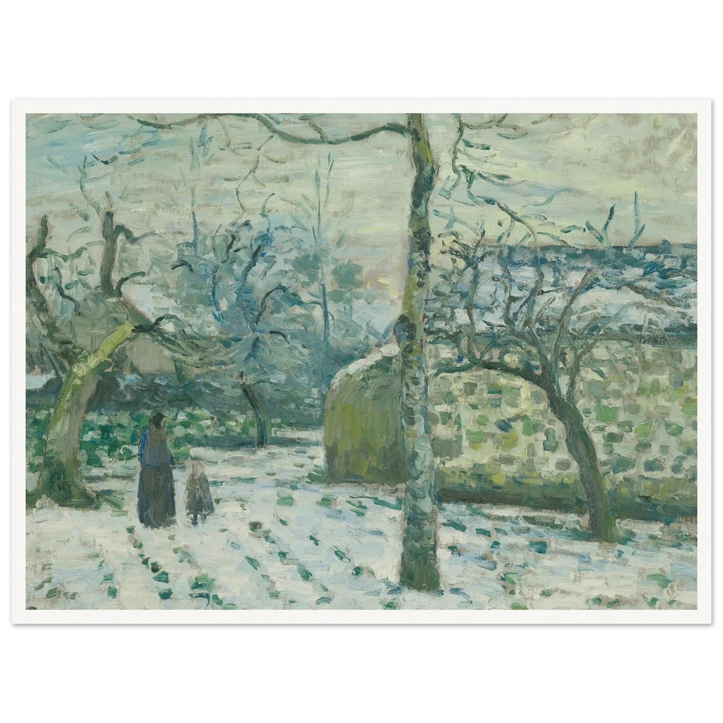 Effet De Neige À Montfoucault (circa 1874) Art Print | Camille Pissarro-Quipham Collections