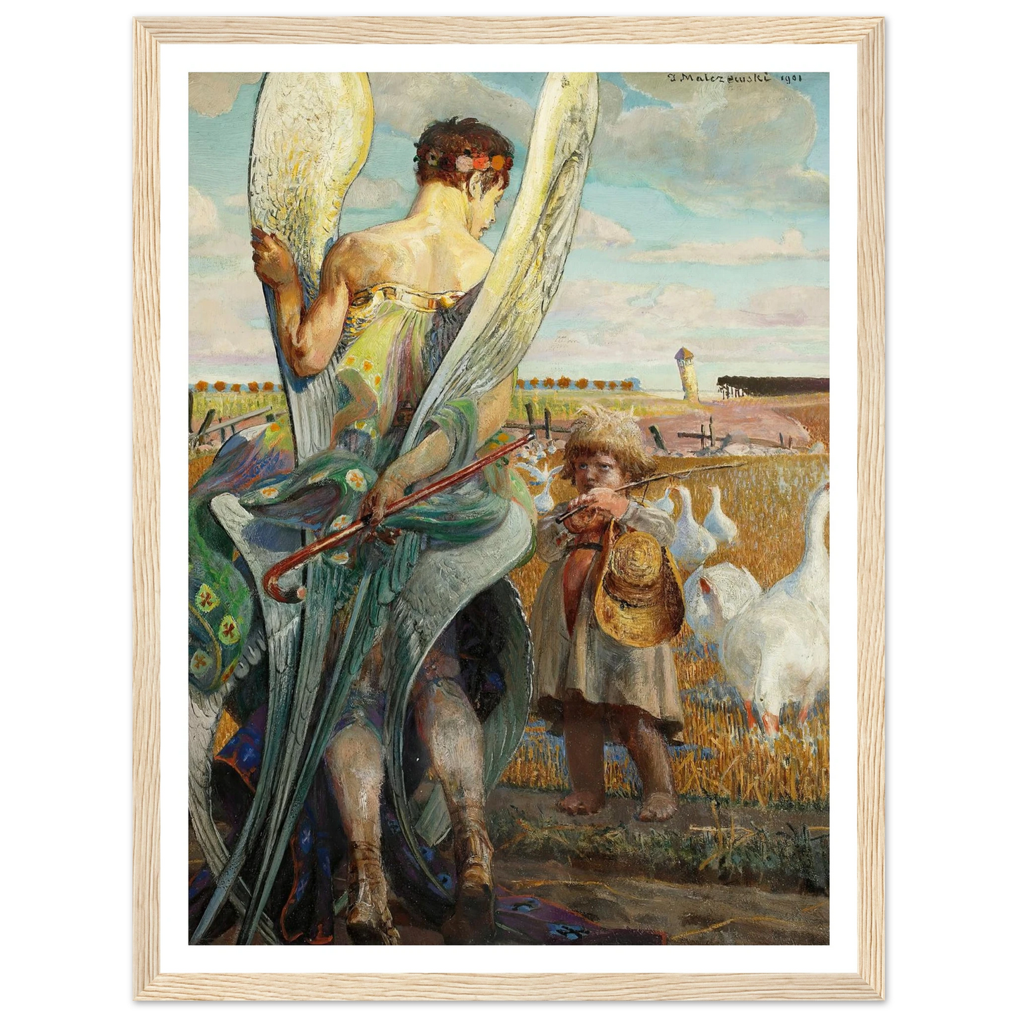Angel, I shall follow thee (1901) Art Print | Jacek Malczewski-Quipham Collections