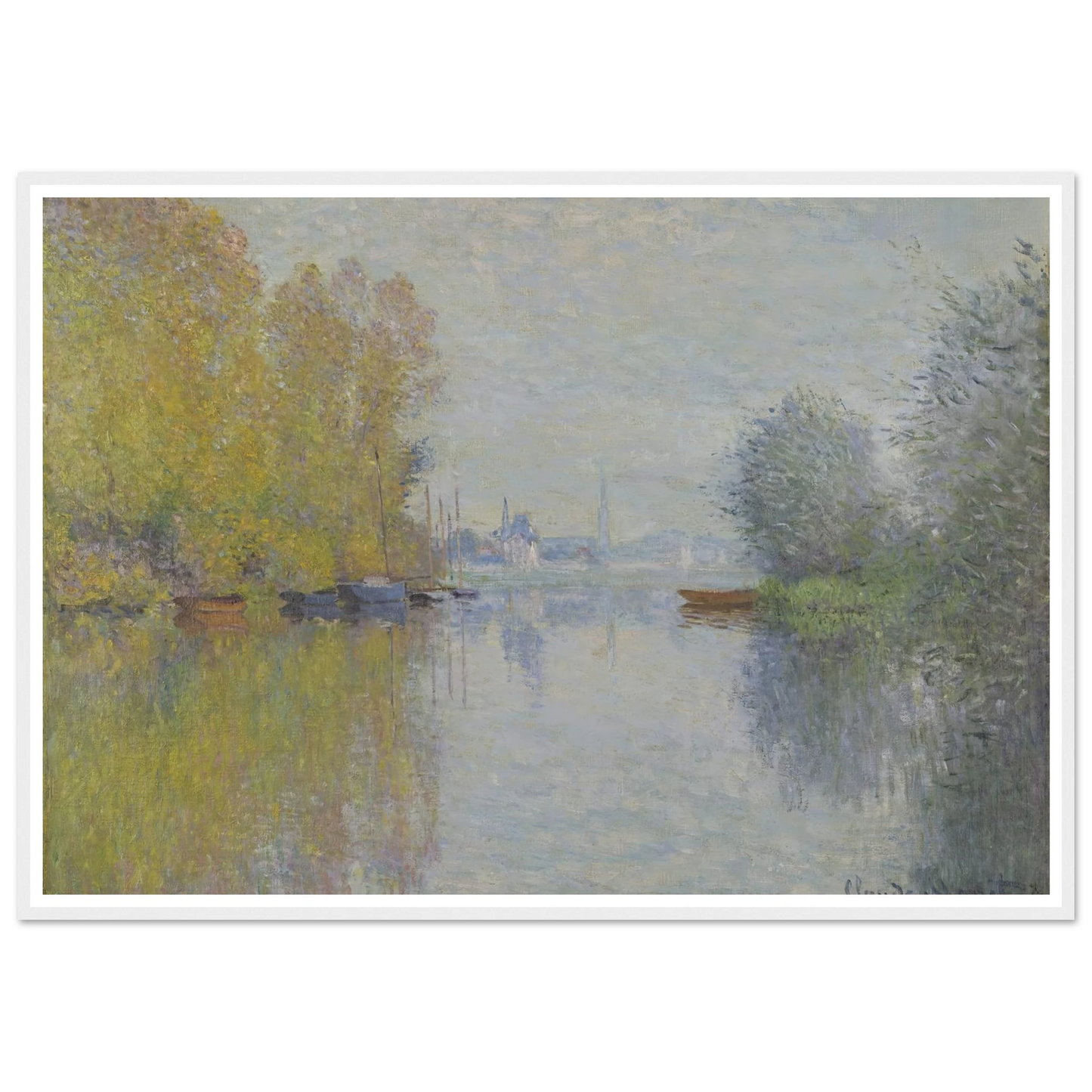 Autumn on the Seine, Argenteuil (1873) Art Print | Claude Monet-Quipham Collections