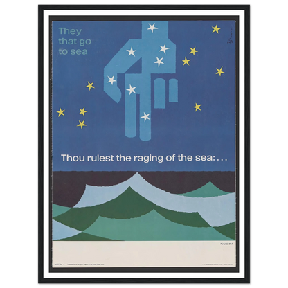 Thou rulest the raging of the sea … Psalms 89_9 (1963) Art Print | Joseph Binder-Quipham Collections