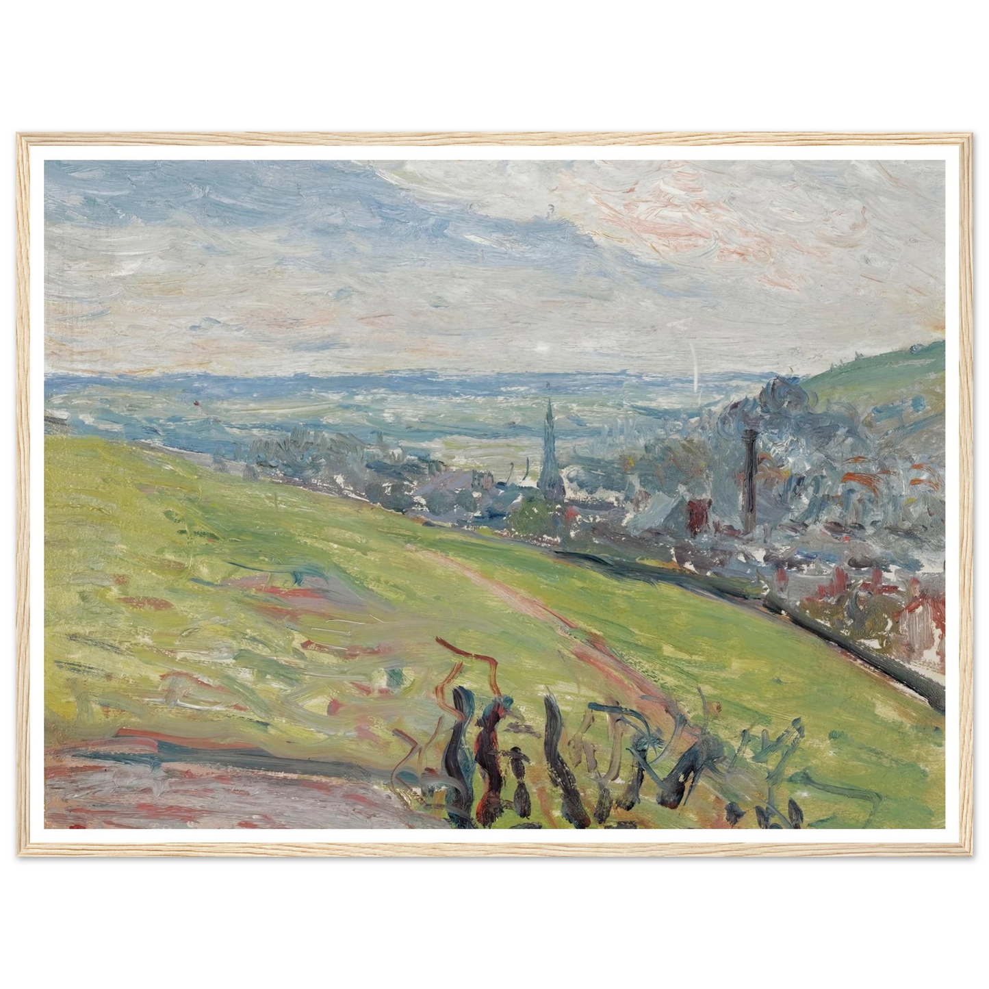 Environs De Rouen (1883) Art Print | Camille Pissarro-Quipham Collections