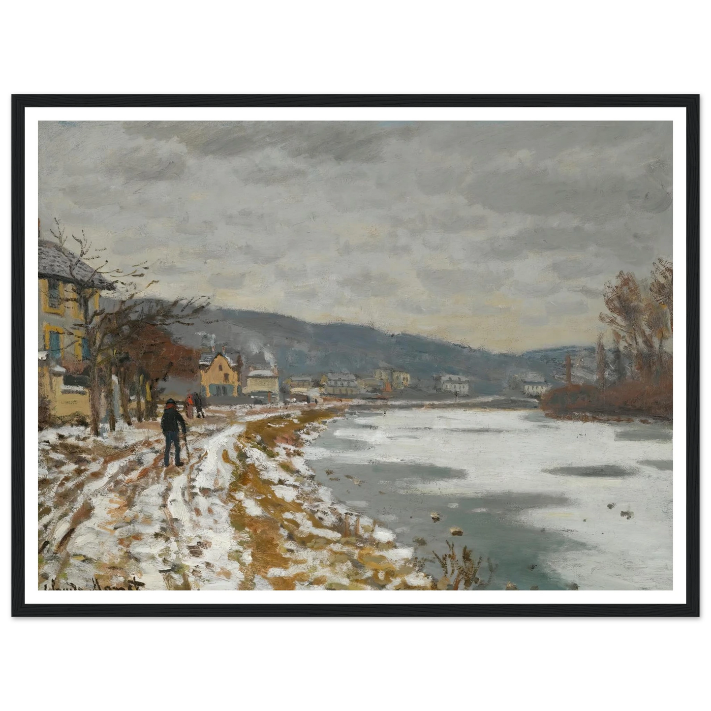La Seine À Bougival (1869) Art Print | Claude Monet-Quipham Collections