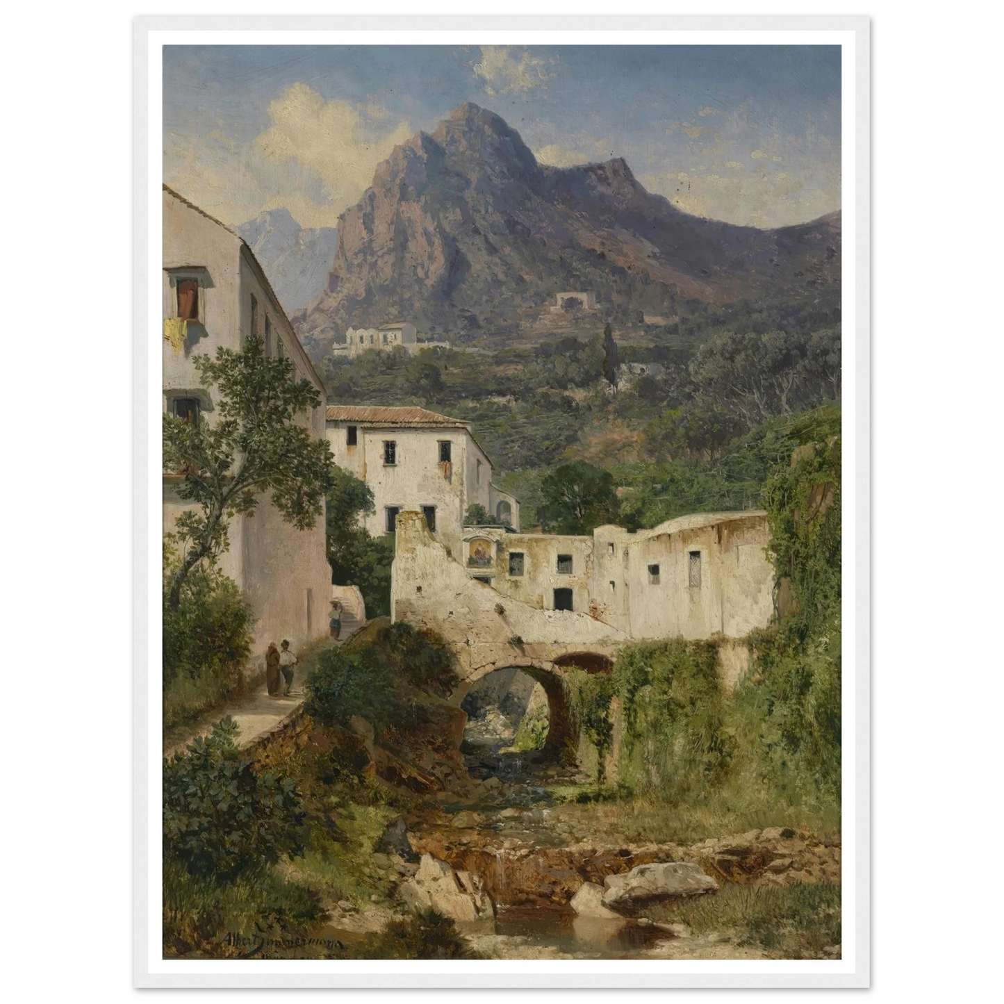 Mühltal bei Amalfi Art Print | Albert Zimmermann-Quipham Collections