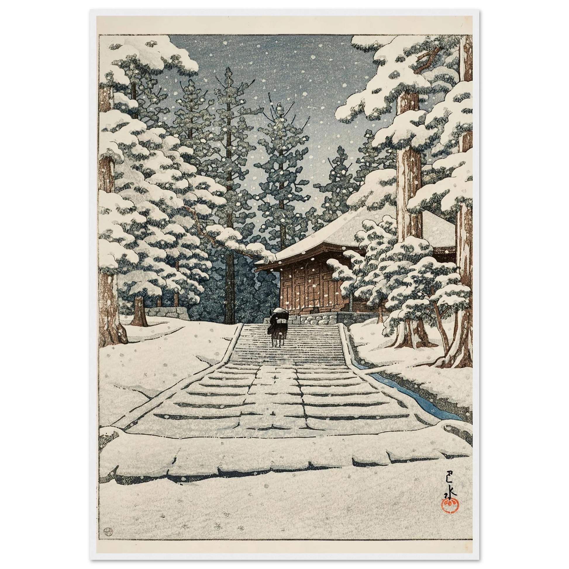 Hiraizumi Konjikido (Konjiki Hall at Hiraizumi) (1957) Art Print | Kawase Hasui-Quipham Collections