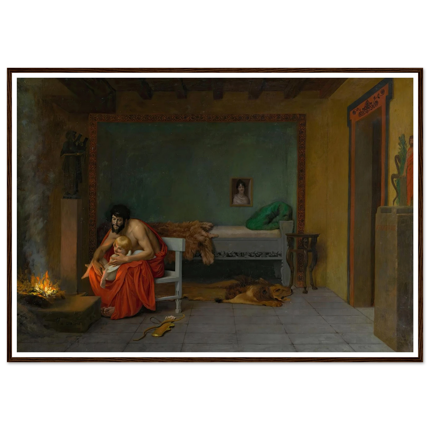 Cupid’s Shivering Limbs the Embers Warm Art Print | Jean Leon Gerome-Quipham Collections