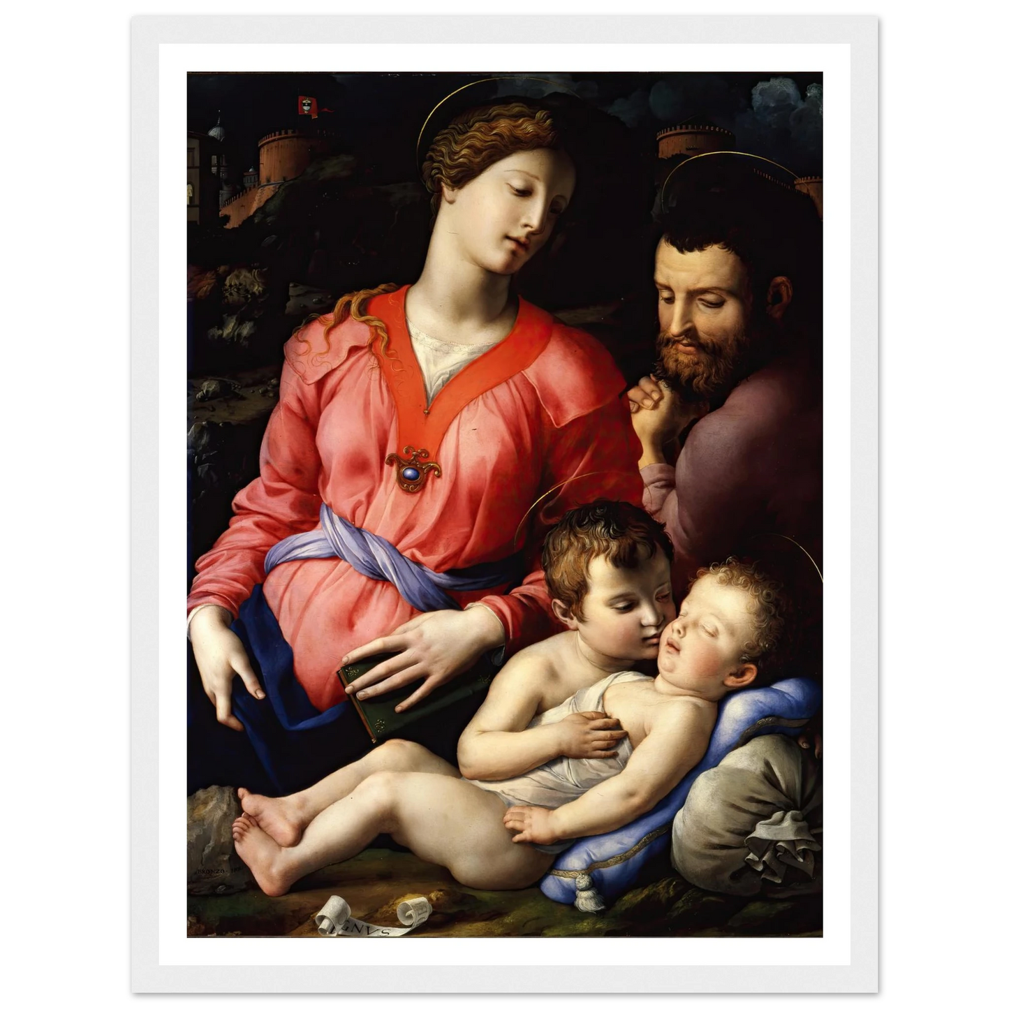 The Panciatichi Holy Family (Circa 1540) Art Print | Agnolo Bronzino-Quipham Collections