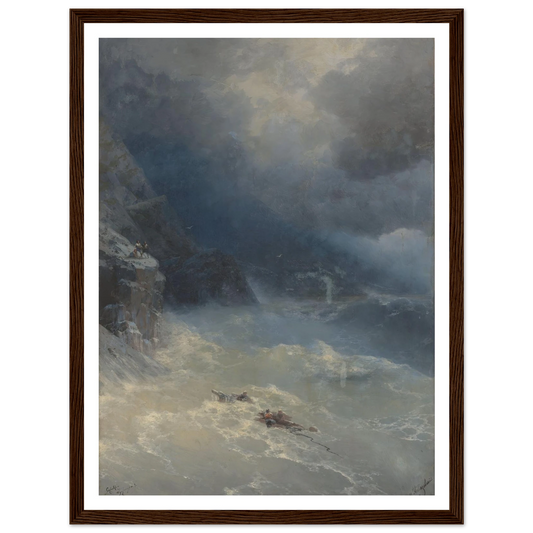 The storm at Cape Aya (1899) Art Print | Ivan Konstantinovich Aivazovsky-Quipham Collections