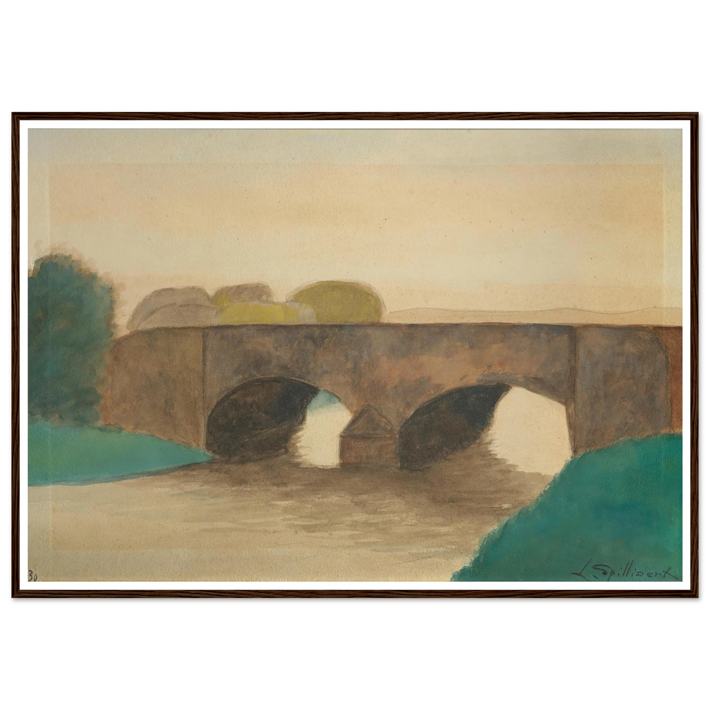 Brug (1930) Art Print | Leon Spilliaert-Quipham Collections