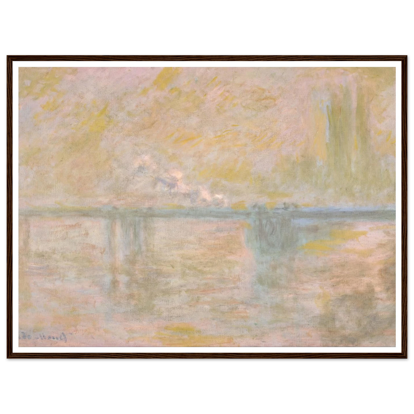 Charing-Cross Bridge in London (circa 1902) Art Print | Claude Monet-Quipham Collections