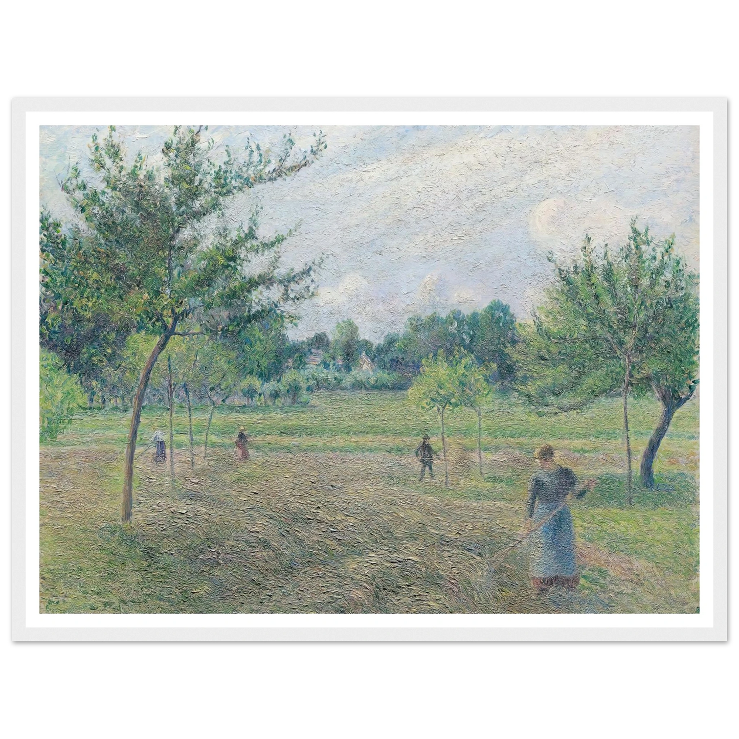 Haymaking at Éragny (1892) Art Print | Camille Pissarro-Quipham Collections