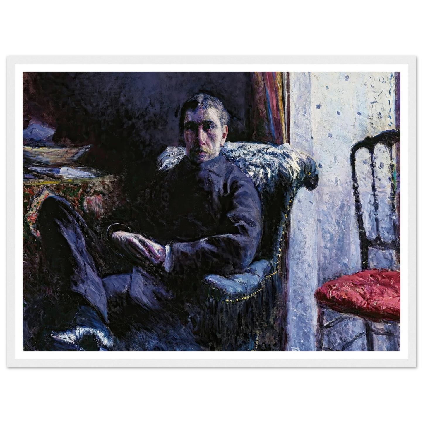 Portrait de Georges Roman (1879) Art Print | Gustave Caillebotte-Quipham Collections