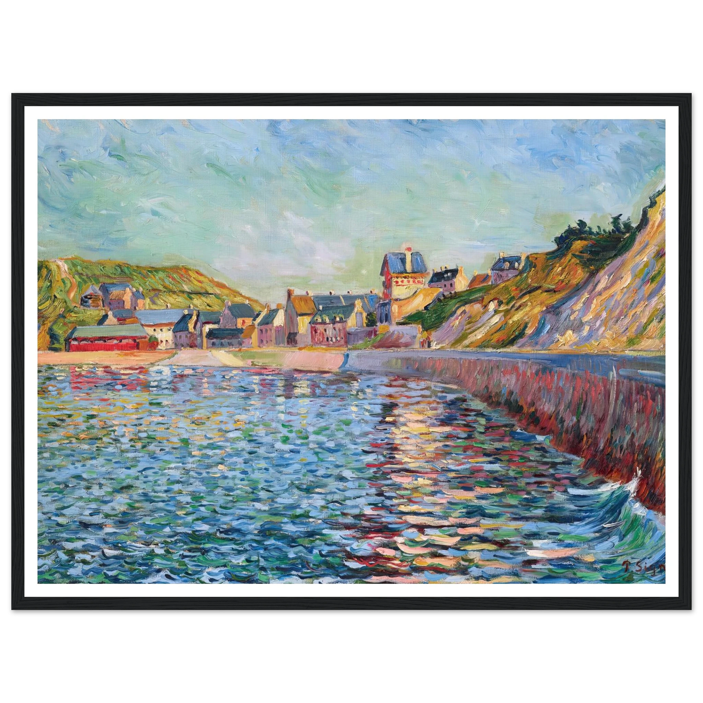 Port-en-Bessin, L’avant-port (1884) Art Print | Paul Signac-Quipham Collections