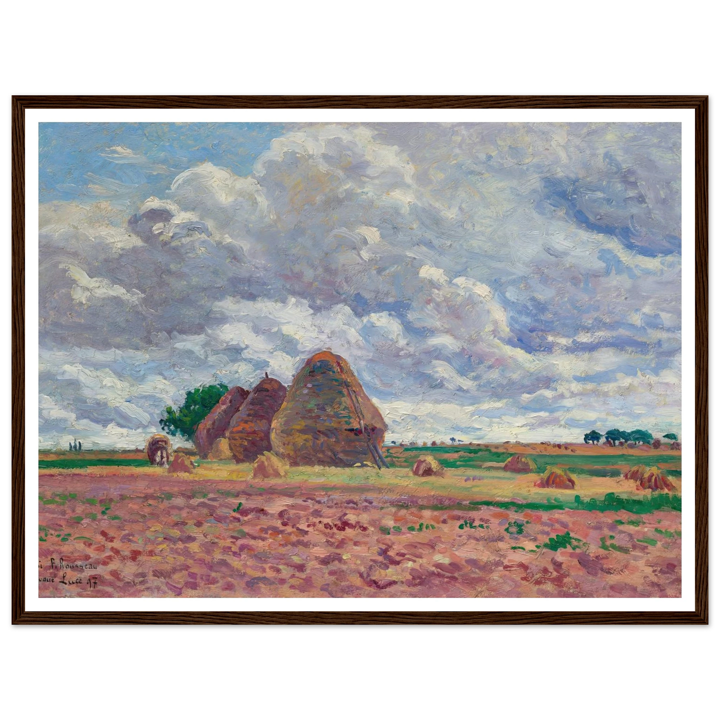 Éragny, Les Meules (1897) Art Print | Maximilien Luce-Quipham Collections
