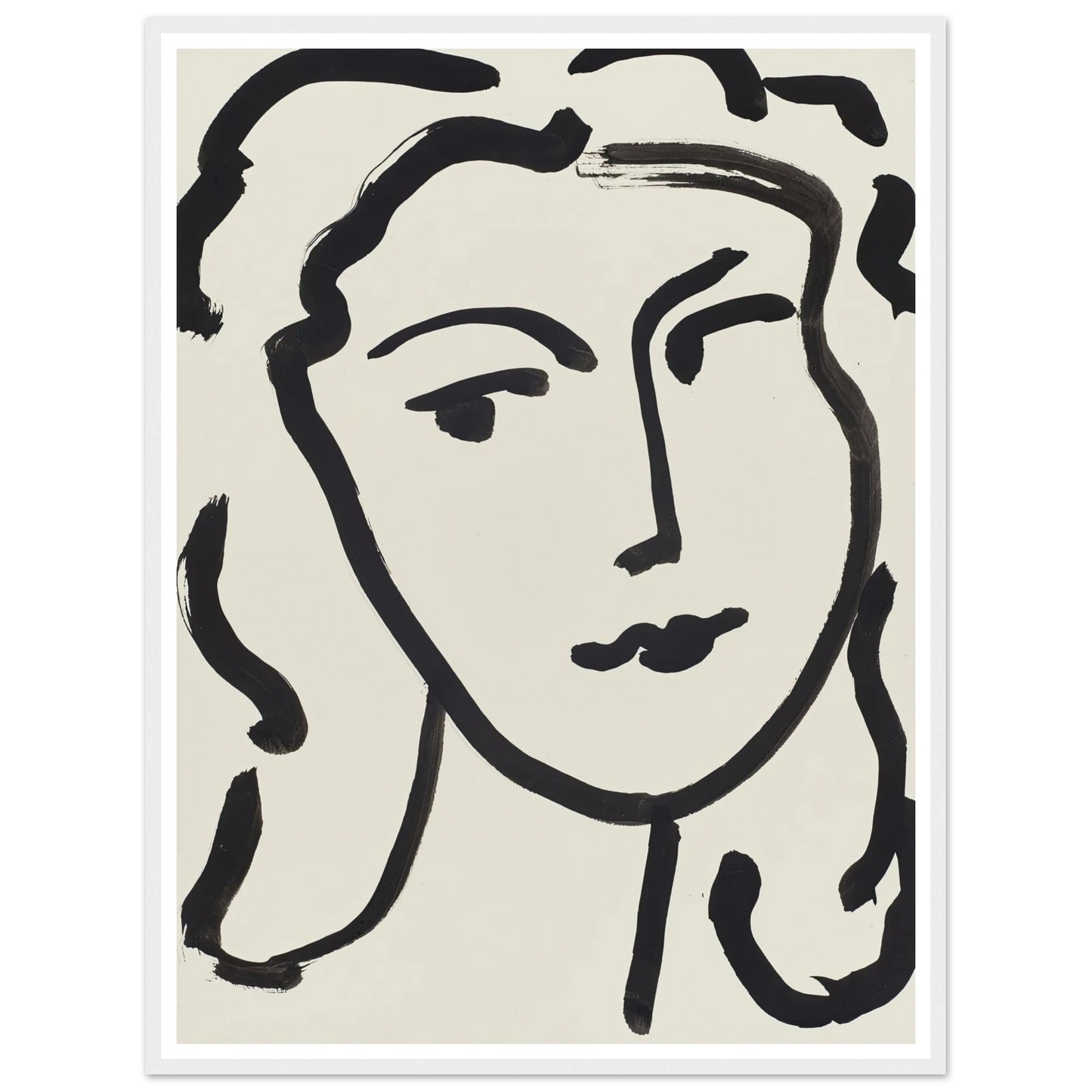 Visage de femme (1948) Art Print | Henri Matisse-Quipham Collections