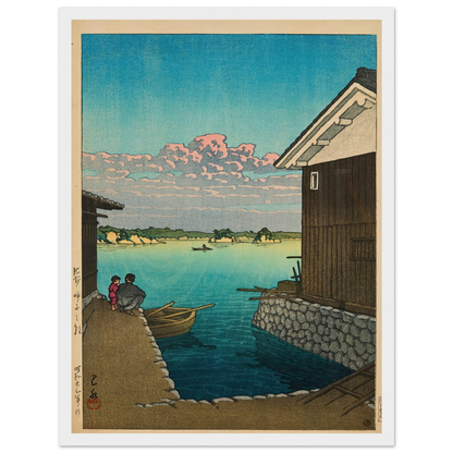 Hizen Yobuko no asa (Morning in Yobuko, Hizen) (1948) Art Print | Kawase Hasui-Quipham Collections