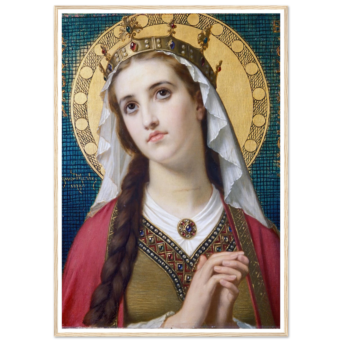 Saint Elizabeth Of Hungary (1879) Art Print | Hugues Merle-Quipham Collections