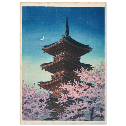 Haru no yu, Ueno Toshogu (Spring evening at Toshogu in Ueno) (1948) Art Print | Kawase Hasui-Quipham Collections