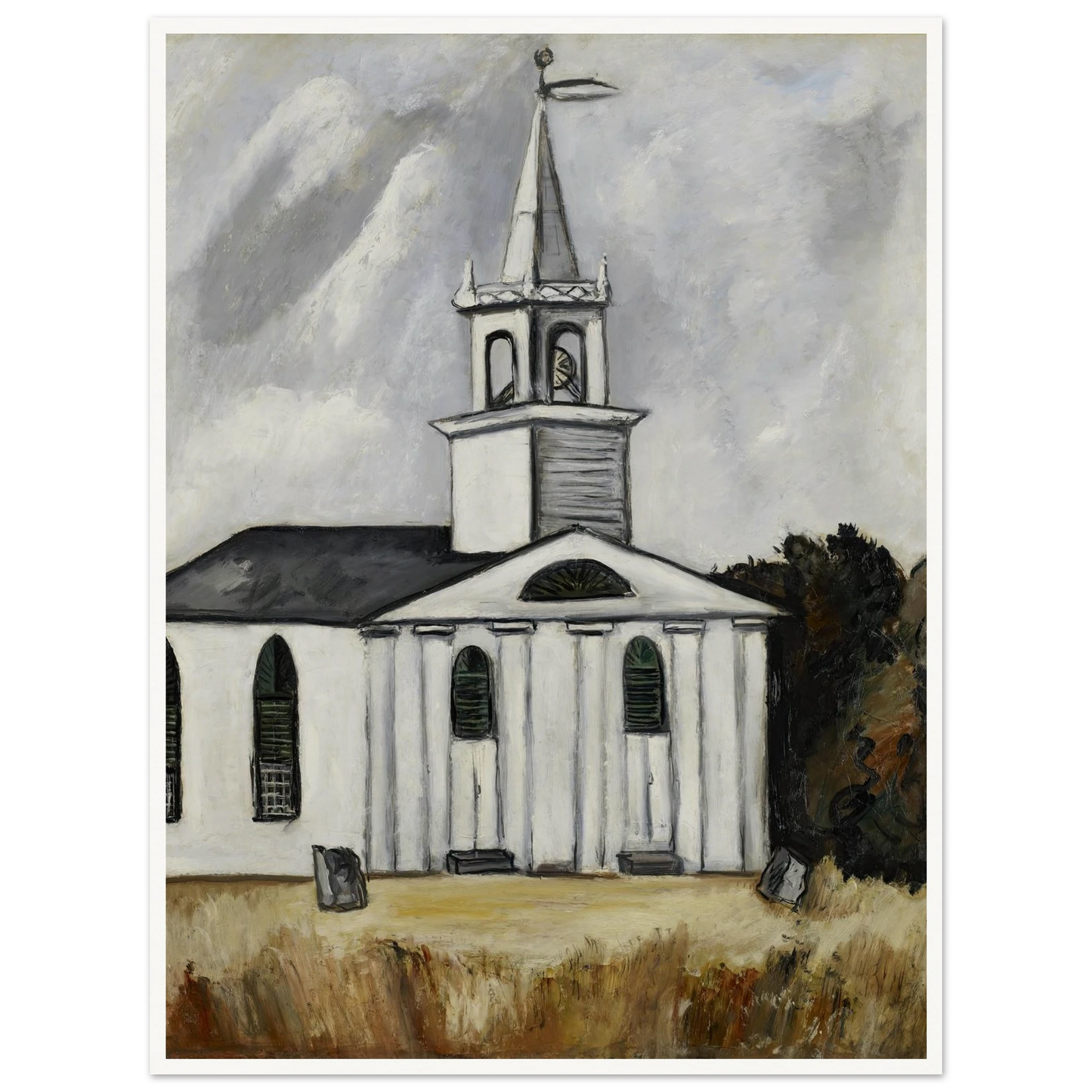 Church at Head Tide #2 (1938 - 1940) Art Print | Marsden Hartley-Quipham Collections