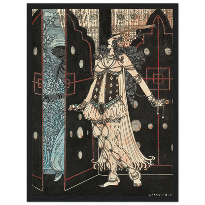 Ida Rubinstein and Vaslav Nijinsky in Scheherazade (1910) Art Print | George Barbier-Quipham Collections