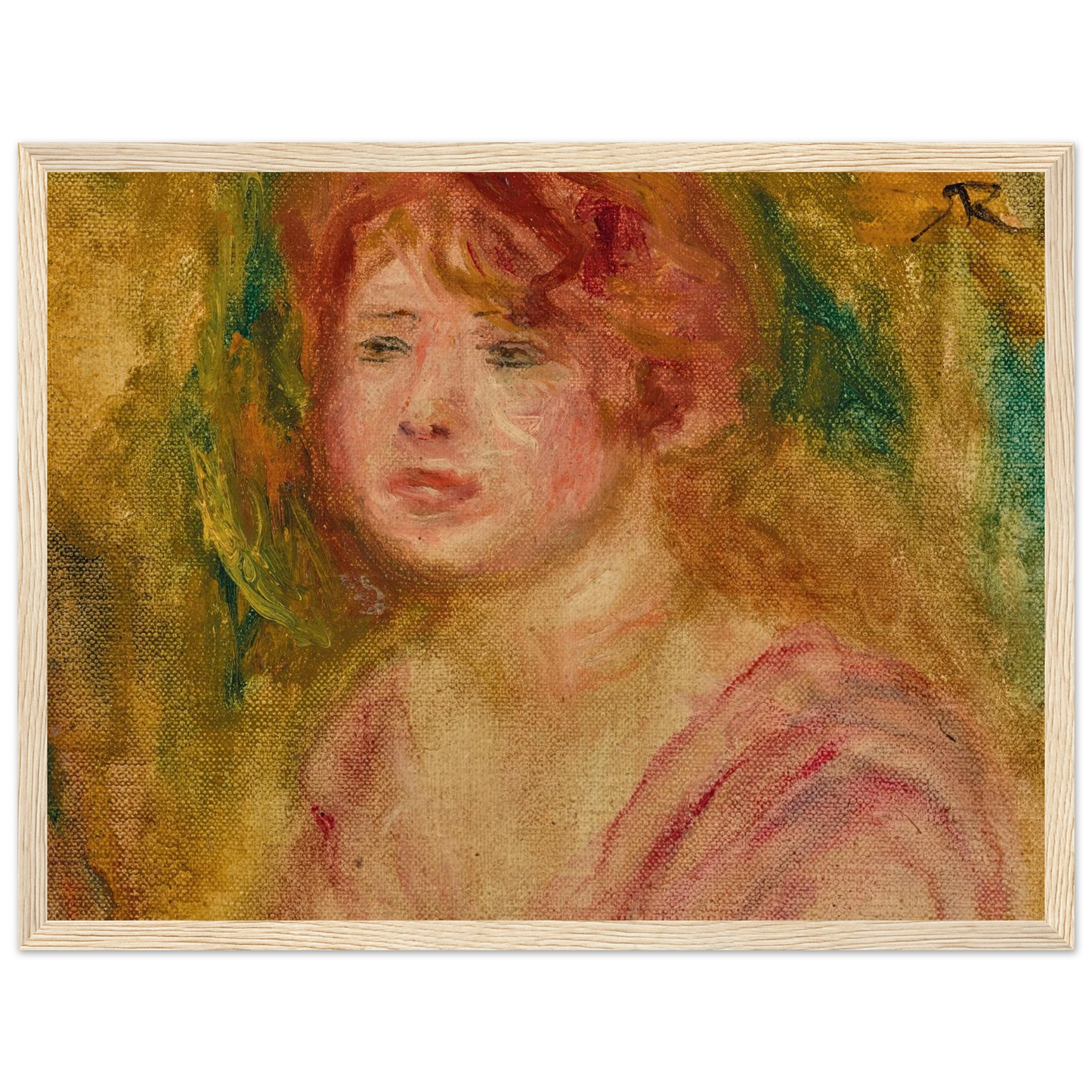 Andrée en buste (1915) Art Print | Pierre Auguste Renoir-Quipham Collections