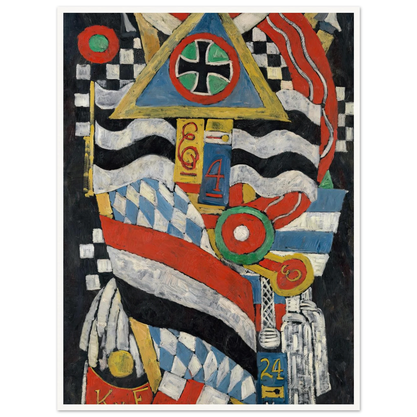 Portrait of a German Officer (1914) Art Print | Marsden Hartley-Quipham Collections