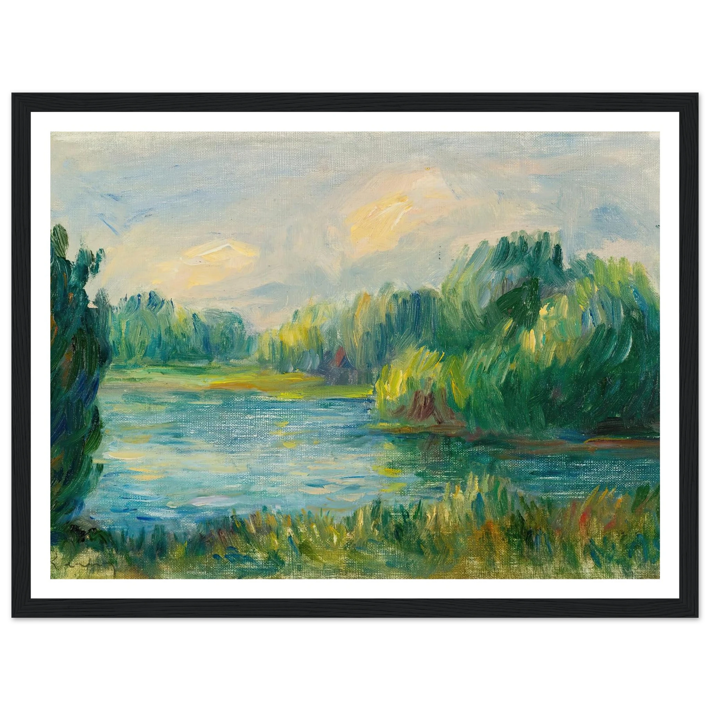 Bord De Rivière Art Print | Pierre Auguste Renoir-Quipham Collections