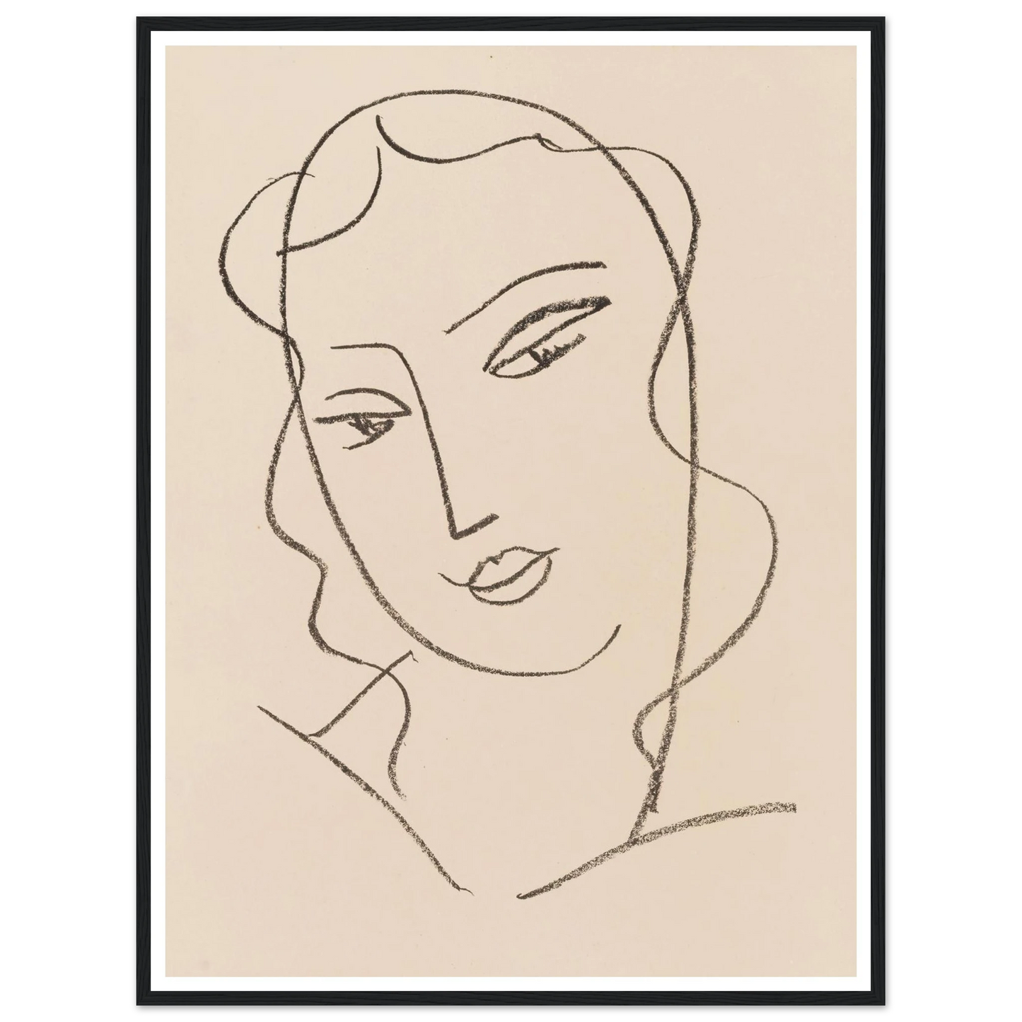 Tête voilée (1950-1951) Art Print | Henri Matisse-Quipham Collections