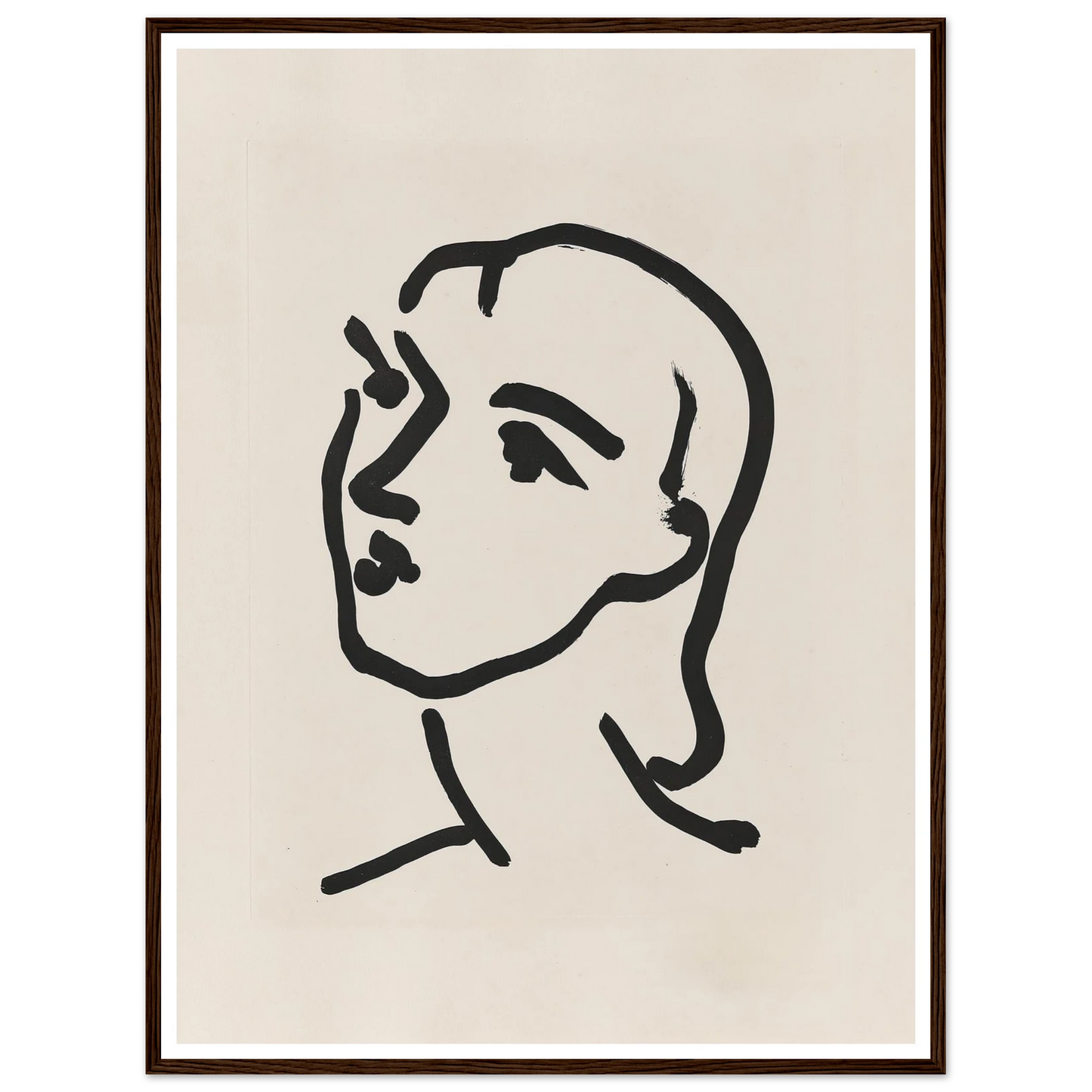 Nadia aux cheveux lisses (1948) Art Print | Henri Matisse-Quipham Collections