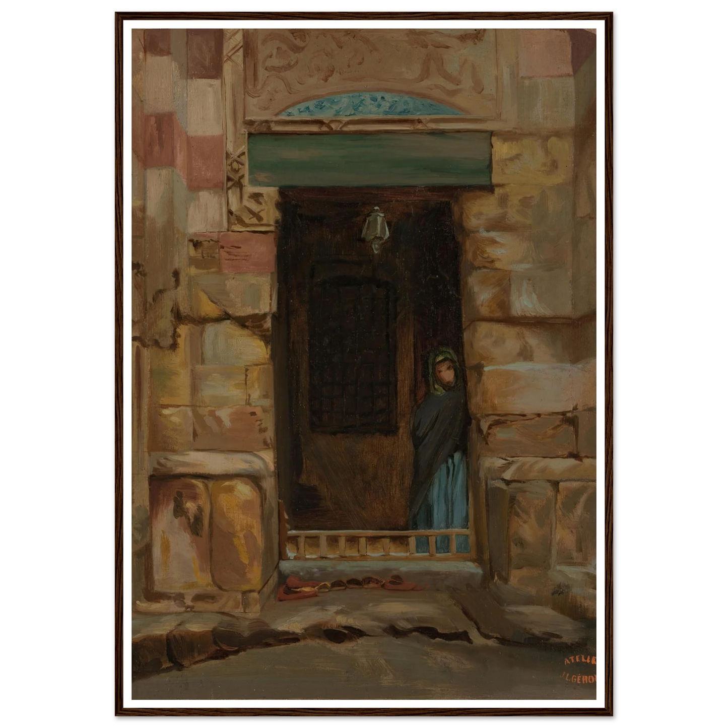Arab Woman in a Doorway (1870) Art Print | Jean Leon Gerome-Quipham Collections