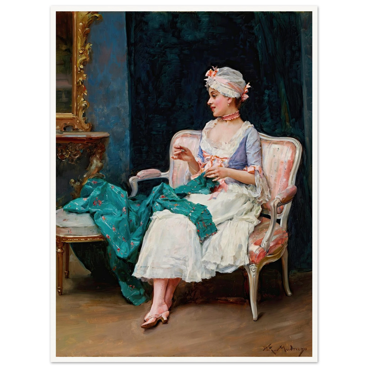 Aline Art Print | Raimundo de Madrazo y Garreta-Quipham Collections