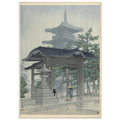 De Zensetsu tempel in Sanshu (1937-03) Art Print | Kawase Hasui-Quipham Collections