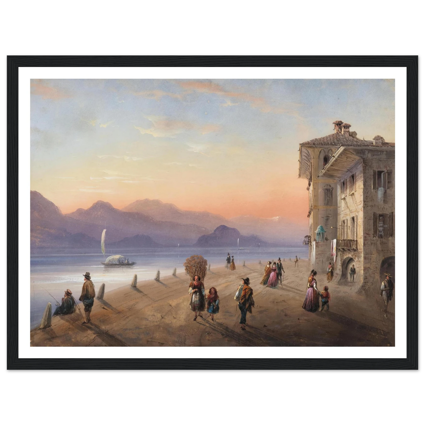 Palazzo Borromeo, Isola Bella on Lake Maggiore (1849) Art Print | Carlo Bossoli-Quipham Collections