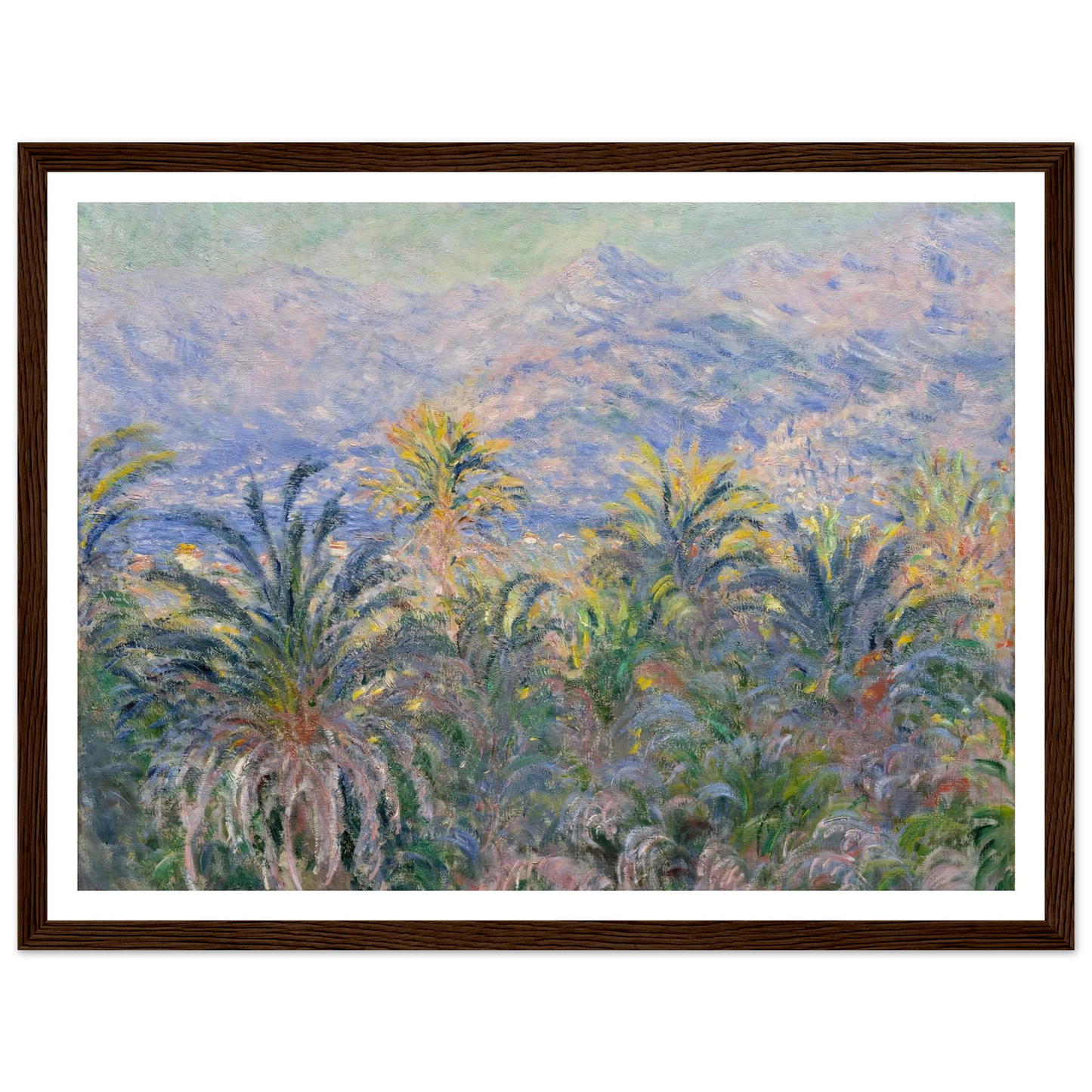 Palm Trees at Bordighera (1884) Art Print | Claude Monet-Quipham Collections