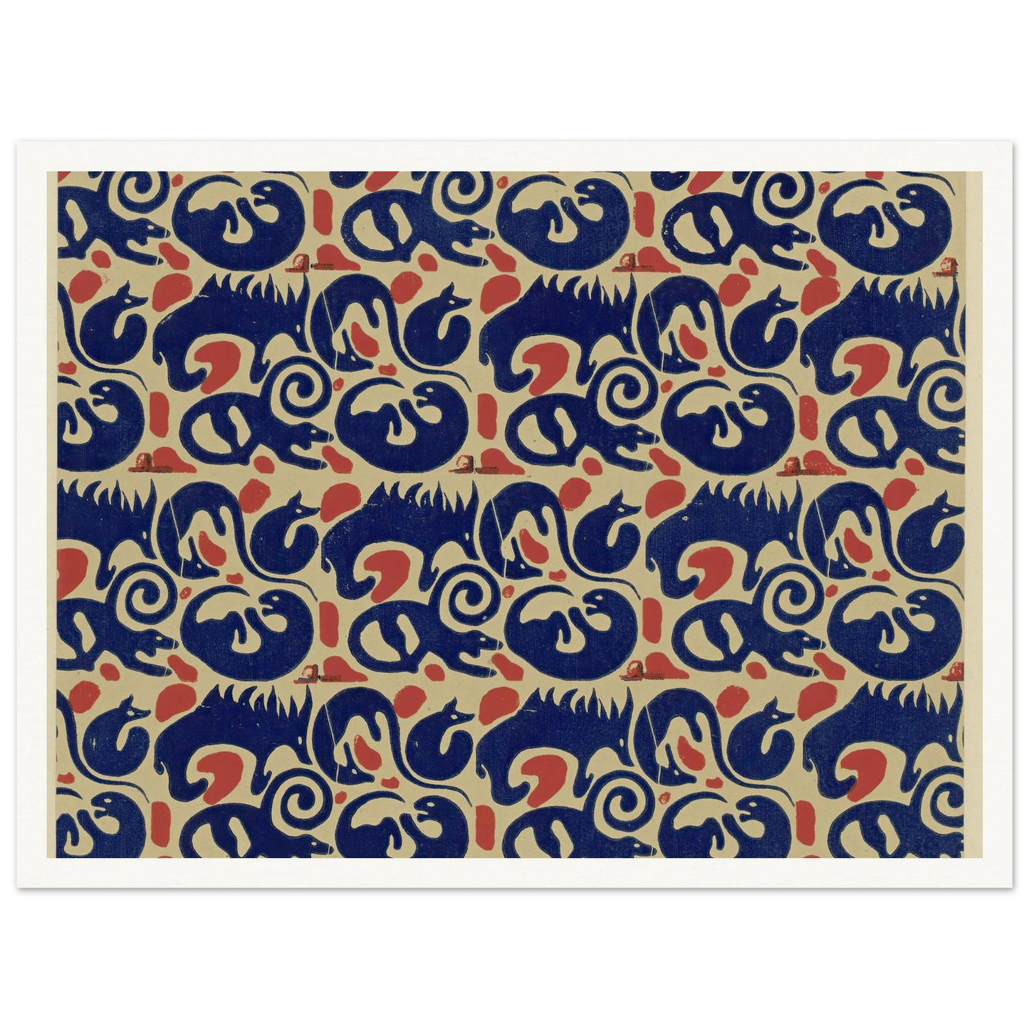 Buntpapier (Tiere) (1902 - 1906) Art Print | Maria von Uchatius-Quipham Collections