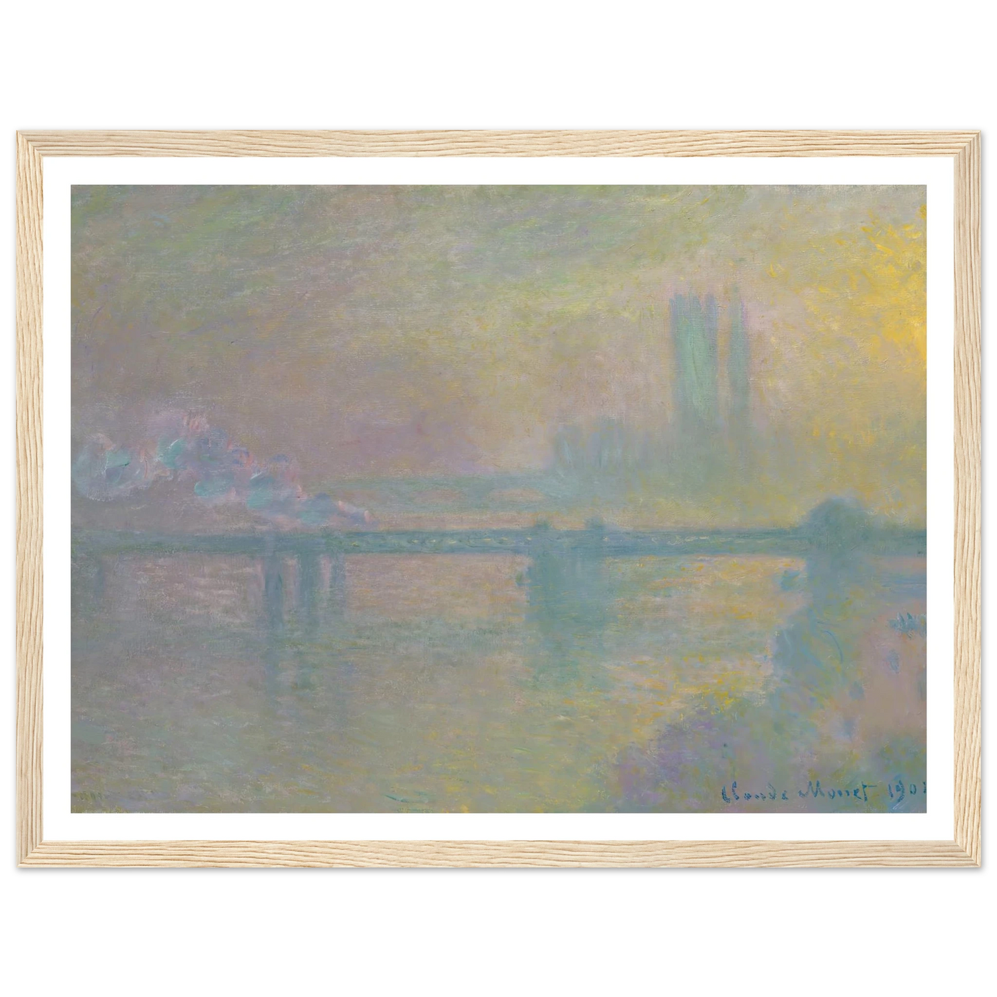 Charing Cross Bridge, London (1901) Art Print | Claude Monet-Quipham Collections