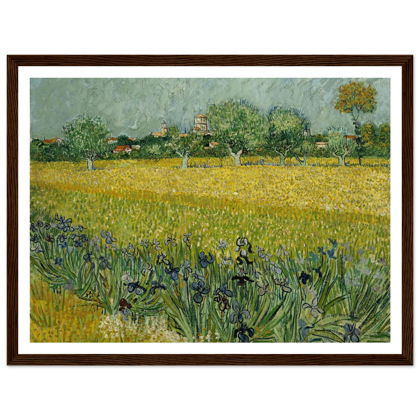 Field with flowers near Arles (1888) Art Print | Vincent van Gogh-Quipham Collections