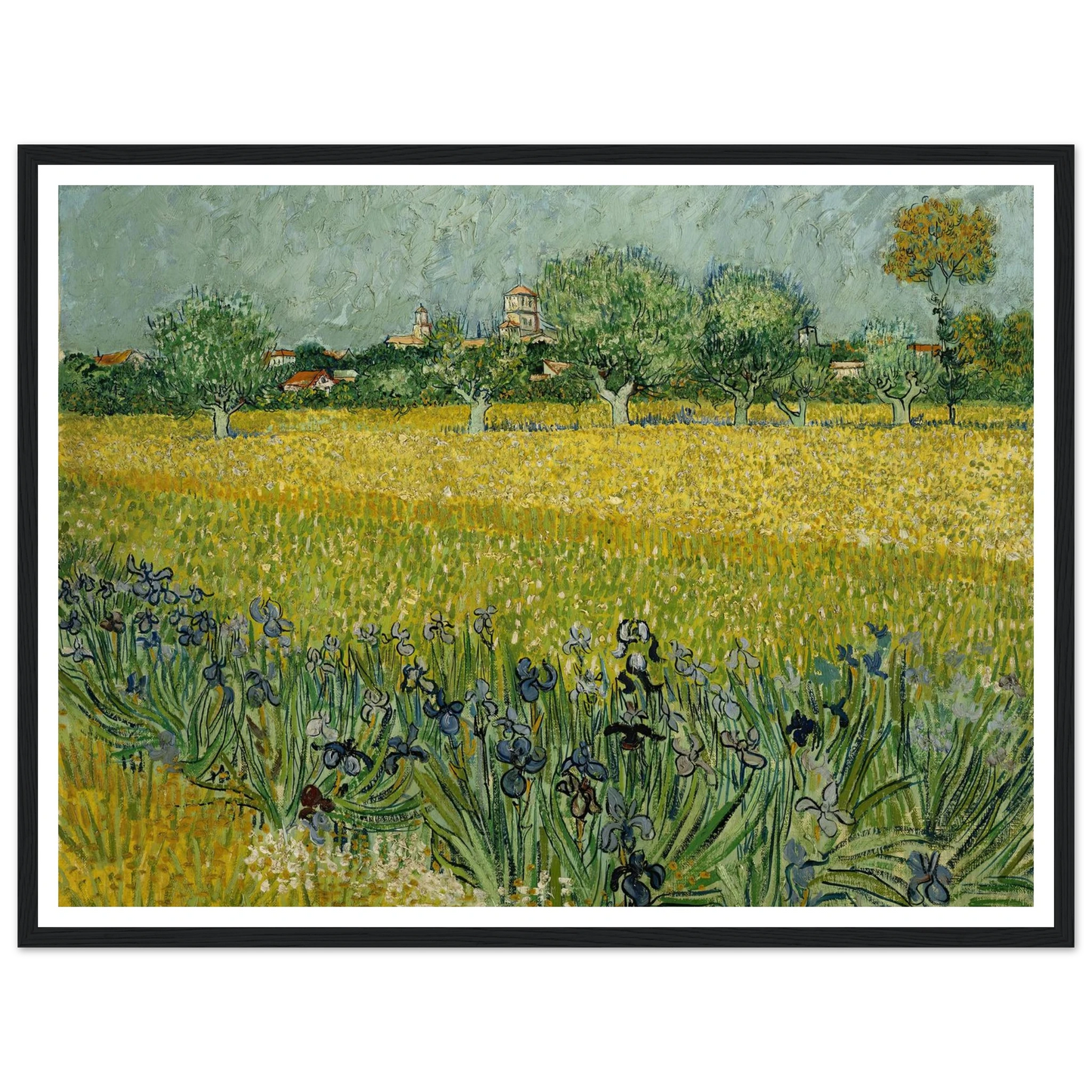 Field with flowers near Arles (1888) Art Print | Vincent van Gogh-Quipham Collections