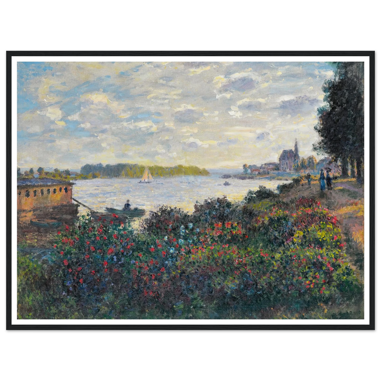 La Seine À Argenteuil (1877) Art Print | Claude Monet-Quipham Collections