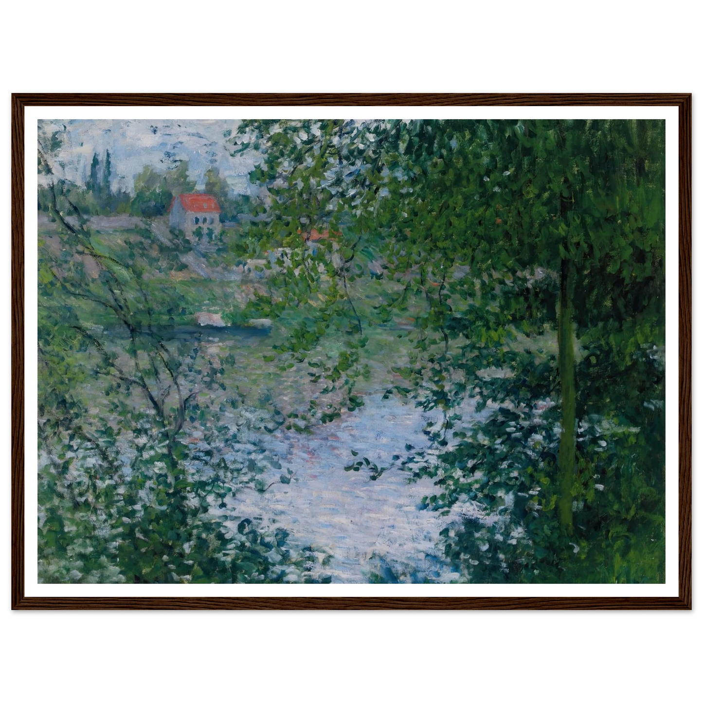 À Travers Les Arbres, Île De La Grande Jatte (1878) Art Print | Claude Monet-Quipham Collections