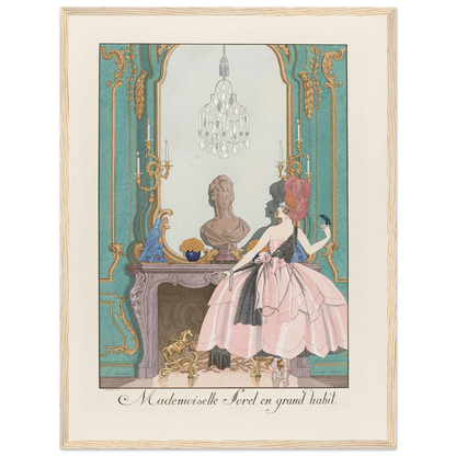 Mademoiselle Sorel en grand habit (1924) Art Print | George Barbier-Quipham Collections