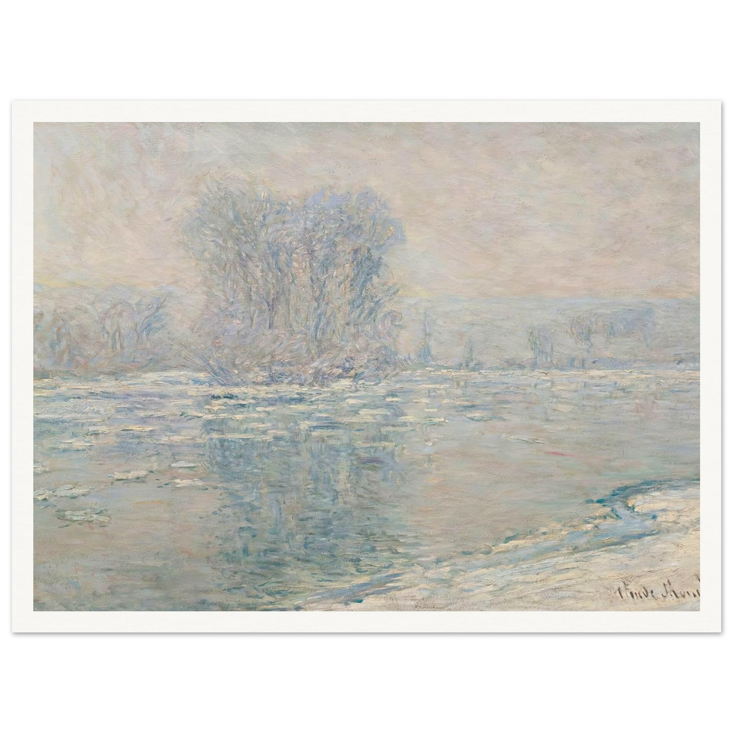 Glaçons, Effet Blanc (1893) Art Print | Claude Monet-Quipham Collections