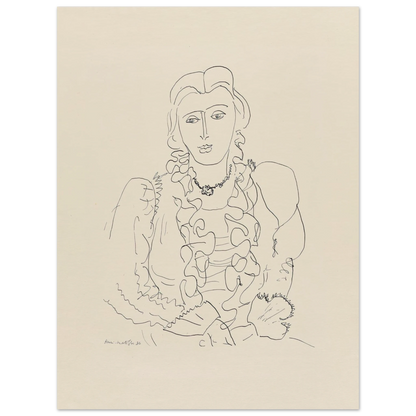 Sitzende Frau (1936) Art Print | Henri Matisse-Quipham Collections