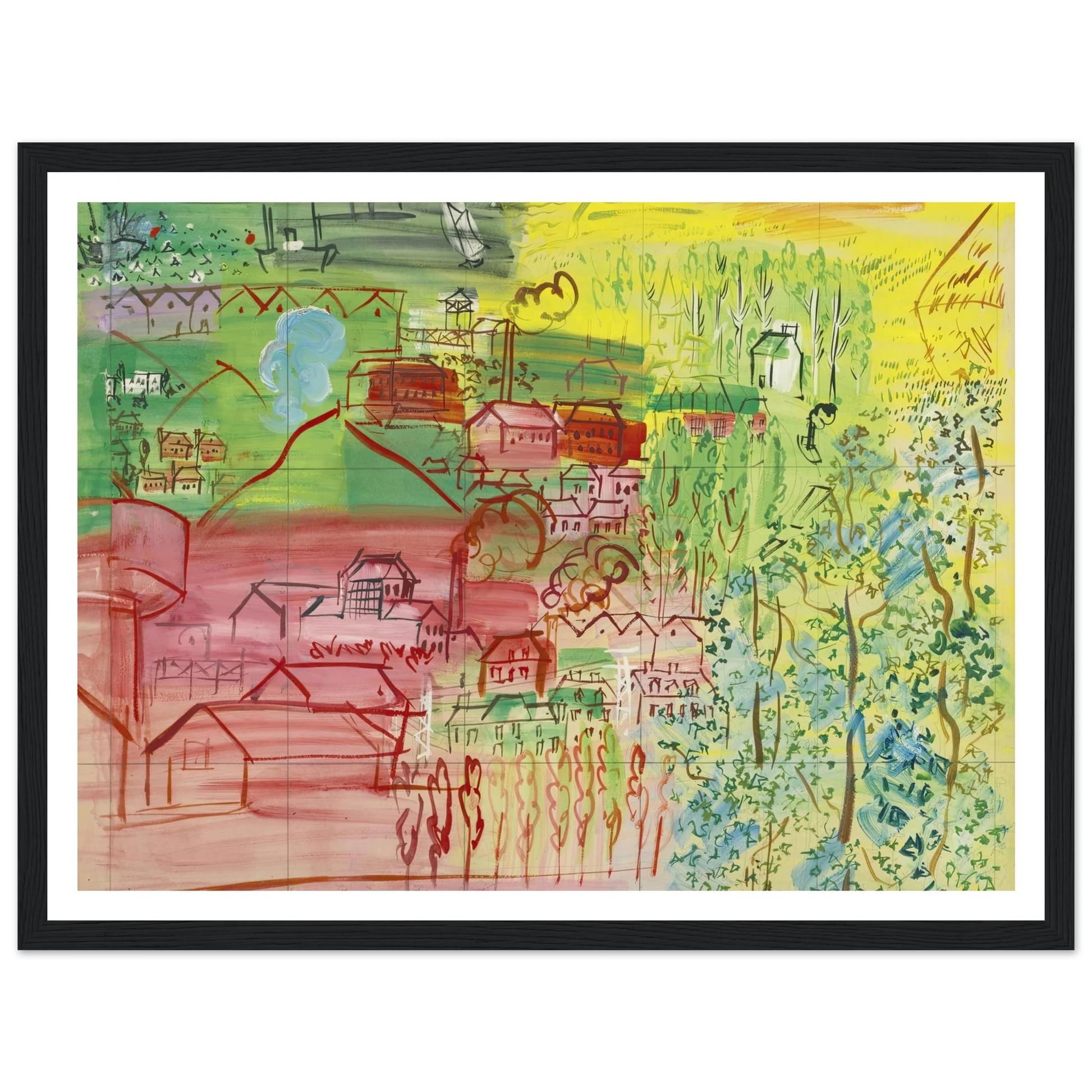 étude pour la fée electricité Art Print | Raoul Dufy-Quipham Collections