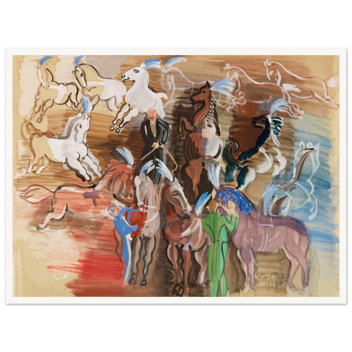 Chevaux de cirque (1924) Art Print | Raoul Dufy-Quipham Collections